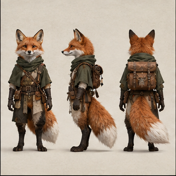 Character turnaround sheet