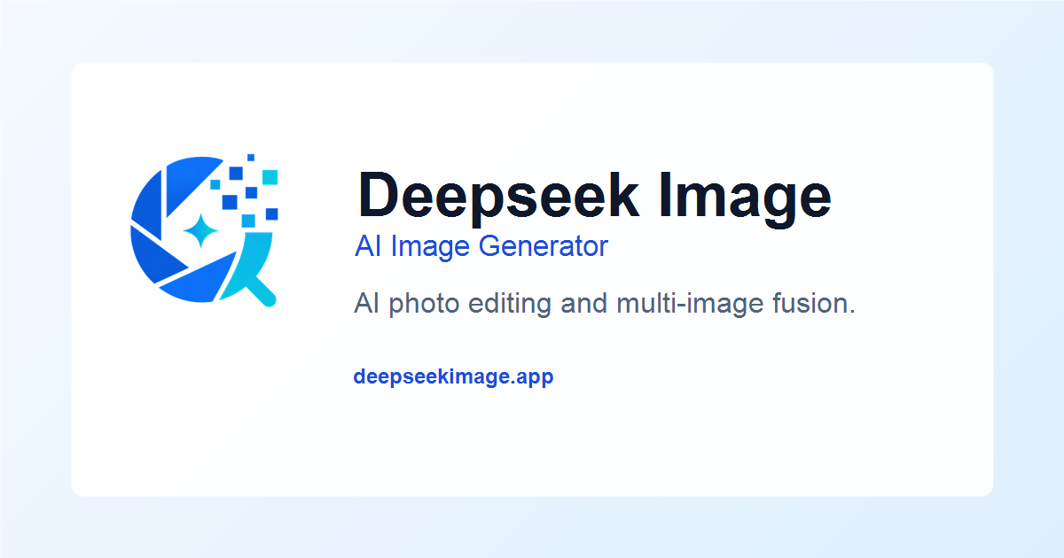 Deepseek Inage Generation Deepseek Image Generator - AI Image Editor Online